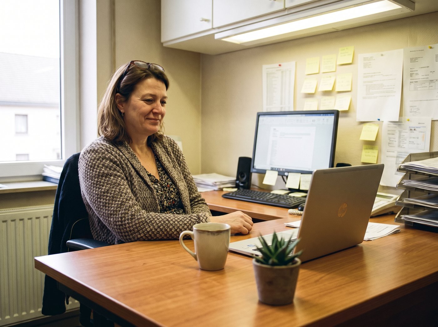 Rustig bureau met automatisering